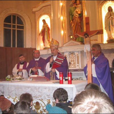 Vizită pastorală în Parohia Galbeni