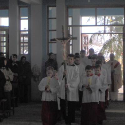 8 ianuarie 2006: Horleşti: Sfinţirea unei grote dedicate Fecioarei Maria