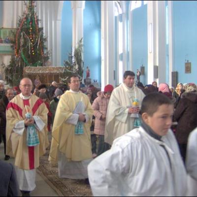 8 ianuarie 2006: Horleşti: Sfinţirea unei grote dedicate Fecioarei Maria