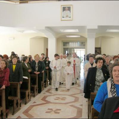 29 aprilie 2006: Întâlnire a terezinelor din România la Casa "Sf. Iosif" din Iaşi (foto: Ovidiu Bişog)
