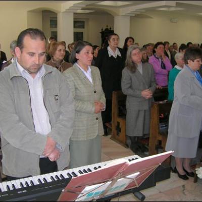 29 aprilie 2006: Întâlnire a terezinelor din România la Casa "Sf. Iosif" din Iaşi (foto: Ovidiu Bişog)