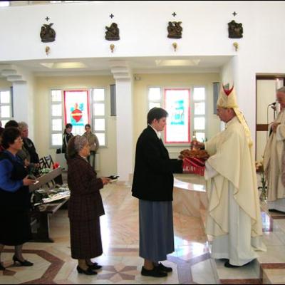 29 aprilie 2006: Întâlnire a terezinelor din România la Casa "Sf. Iosif" din Iaşi (foto: Ovidiu Bişog)