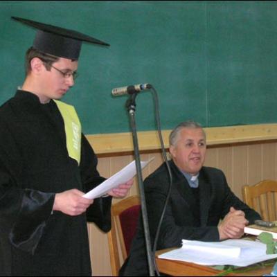 10 mai 2006: Iaşi: Cursul festiv al primei promoţii a Facultăţii de Teologie Romano-Catolică