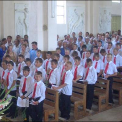 22 iulie 2006: Administrarea Mirului în Parohia Coman
