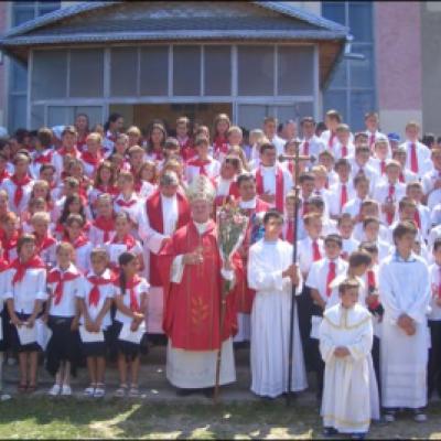22 iulie 2006: Administrarea Mirului în Parohia Coman