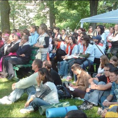24 august 2006: Şumuleu Ciuc: Întâlnirea Naţională a Tinerilor Catolici - prima zi
