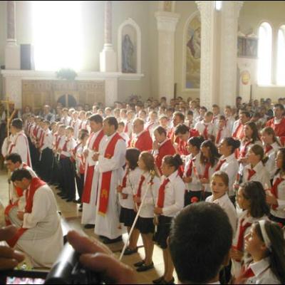 10 septembrie 2006: Administrarea Mirului în Parohia Mărgineni