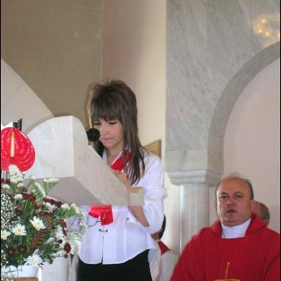 3 iunie 2007: Iaşi ("Sf. Tereza"): Sub adierea Duhului Sfânt şi privind la Maria (foto: Ovidiu Bişog)