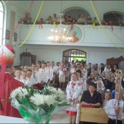 30 iunie 2007: Administrarea Mirului în Filiala Pleşa a Parohiei Poiana Micului
