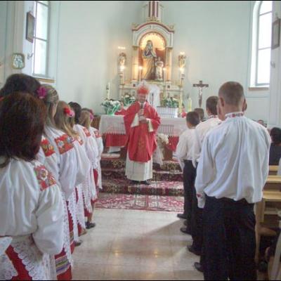 30 iunie 2007: Administrarea Mirului în Filiala Pleşa a Parohiei Poiana Micului