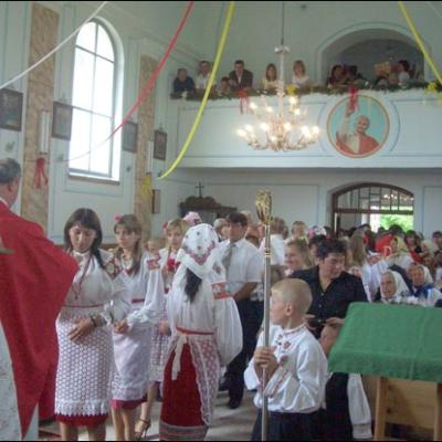 30 iunie 2007: Administrarea Mirului în Filiala Pleşa a Parohiei Poiana Micului