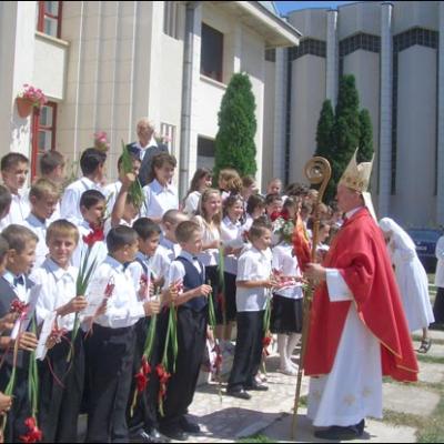 8 iulie 2007: Administrarea Mirului în Parohia Şcheia