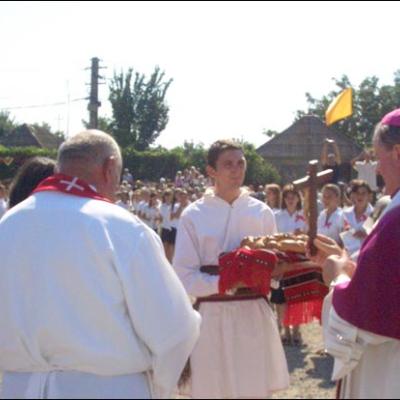 21 iulie 2007: Administrarea Mirului în Parohia Galbeni
