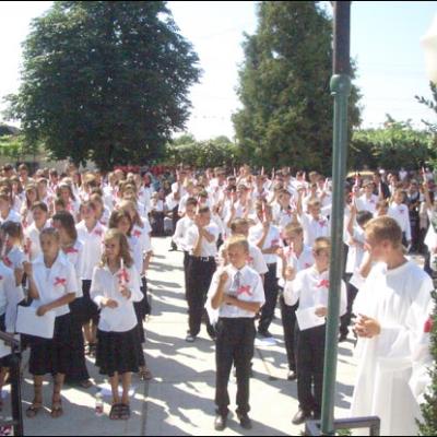 21 iulie 2007: Administrarea Mirului în Parohia Galbeni