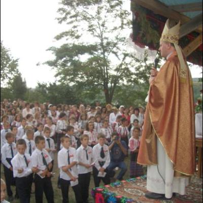 25 august 2007: Cleja II: Sfinţirea casei parohiale şi a primăriei