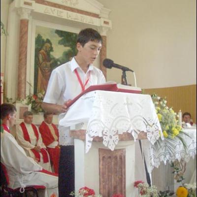 9 septembrie 2007: Administrarea Mirului în Parohia Tărâţa