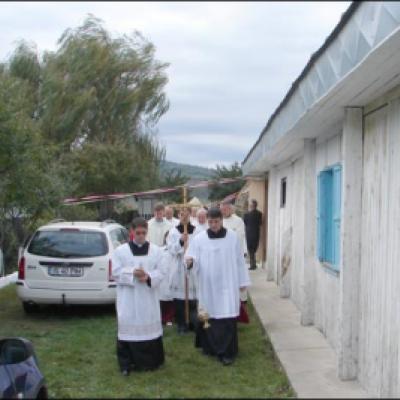 14 octombrie 2007: Iaşi: Celebrarea hramului în noua parohie Dancu