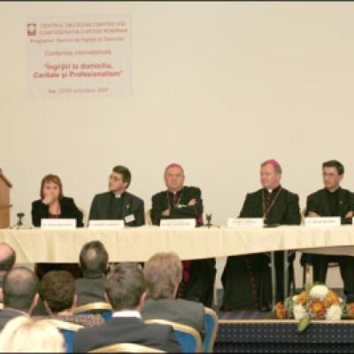 22-23 octombrie 2007: Iaşi: Card. Javier Lozano Barragán la conferinţa internaţională cu tema "Îngrijiri la domiciliu - caritate şi profesionalism"