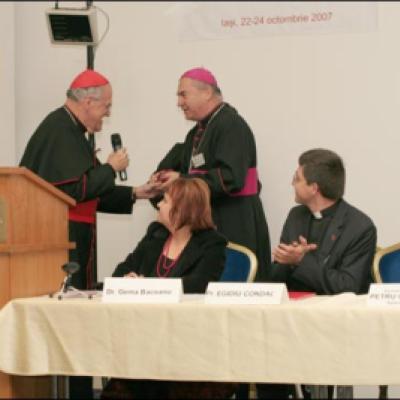 22-23 octombrie 2007: Iaşi: Card. Javier Lozano Barragán la conferinţa internaţională cu tema "Îngrijiri la domiciliu - caritate şi profesionalism"