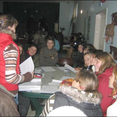 18 noiembrie 2007: Sagna-Săbăoani: Schimb de experienţă între tineri