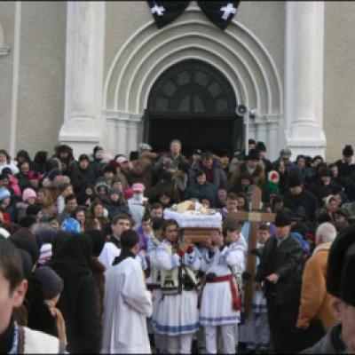 27 decembrie 2007: Buruieneşti: Funeraliile părintelui pr. Dumitru Patraşcu