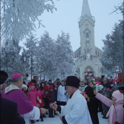 12-13 ianuarie 2008: Vizită pastorală în Parohia Teţcani