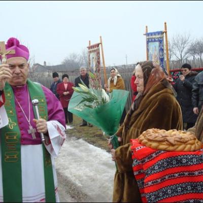 20 ianuarie 2008: Vizită pastorală în Parohia Traian, Bacău
