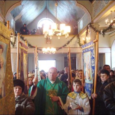 20 ianuarie 2008: Vizită pastorală în Parohia Traian, Bacău