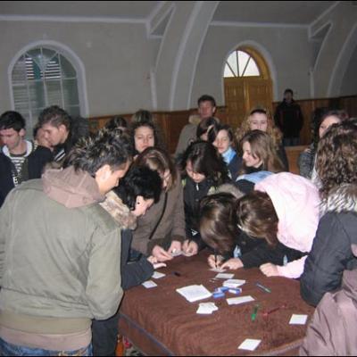 3 decembrie 2008: Săbăoani: Schimb de experienţă între tineri