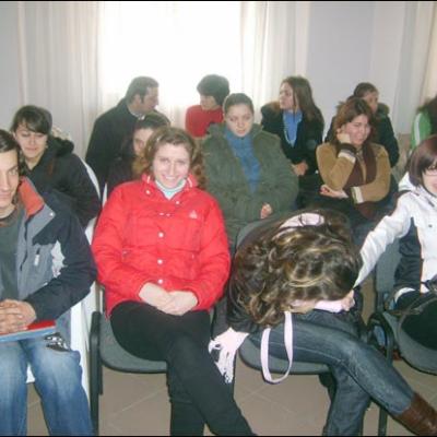 9 februarie 2008: Luncani: Zi de reculegere cu tinerii din Bacău