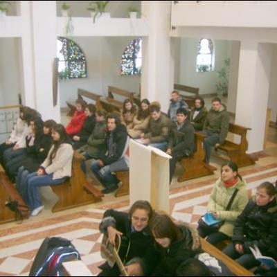 9 februarie 2008: Luncani: Zi de reculegere cu tinerii din Bacău