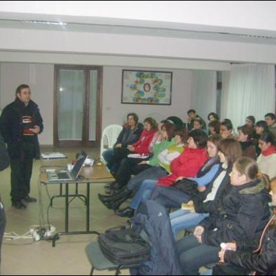 9 februarie 2008: Luncani: Zi de reculegere cu tinerii din Bacău