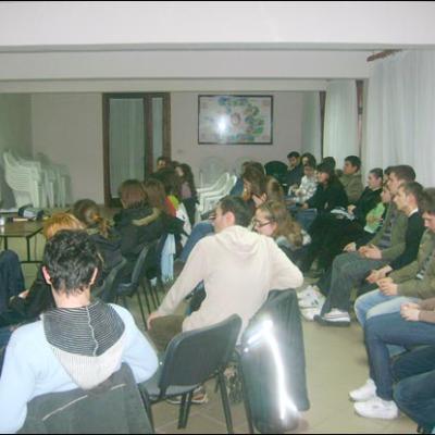 9 februarie 2008: Luncani: Zi de reculegere cu tinerii din Bacău