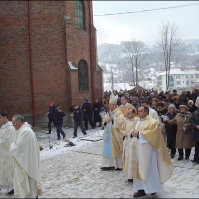 11 februarie 2008: Pelerinaj aniversar la Cacica
