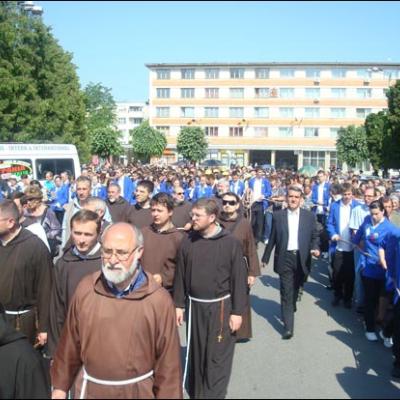 31 mai 2008: Oneşti: Fericitul Ieremia a ajuns în sanctuarul care i-a fost dedicat