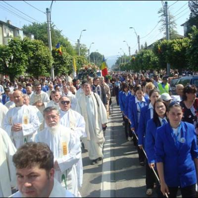 31 mai 2008: Oneşti: Fericitul Ieremia a ajuns în sanctuarul care i-a fost dedicat
