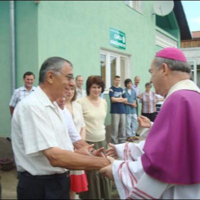 22 iunie 2008: Vizită pastorală în filiala Valea Lupului a Parohiei "Sf. Anton de Padova" din Iaşi