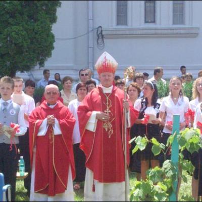 22 iunie 2008: Administrarea Mirului în Parohia Roman "Sf. Tereza a Pruncului Isus"