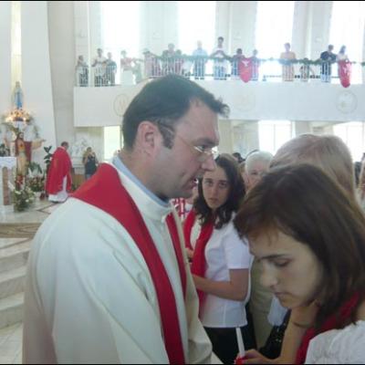 29 iunie 2008: Administrarea Mirului în Parohia Focşani
