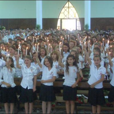 5 iulie 2008: Administrarea Mirului în Parohia Nicolae Bălcescu
