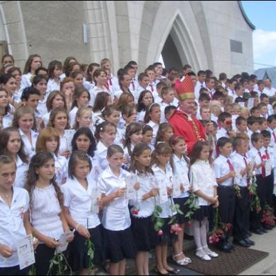 5 iulie 2008: Administrarea Mirului în Parohia Nicolae Bălcescu