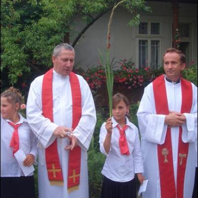 19 iulie 2008: Administrarea Mirului în Parohia Cleja