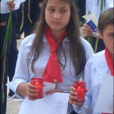 19 iulie 2008: Administrarea Mirului în Parohia Cleja
