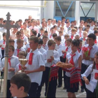 19 iulie 2008: Administrarea Mirului în Parohia Cleja