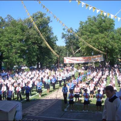 20 iulie 2008: Administrarea Mirului în Parohia Gheraesti