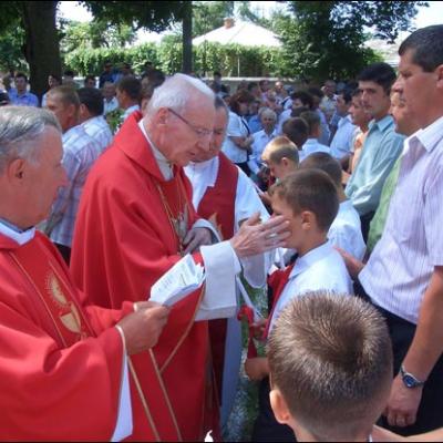 20 iulie 2008: Administrarea Mirului în Parohia Gheraesti