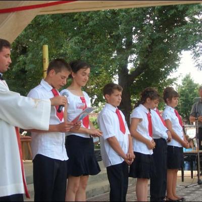20 iulie 2008: Administrarea Mirului în Parohia Gheraesti