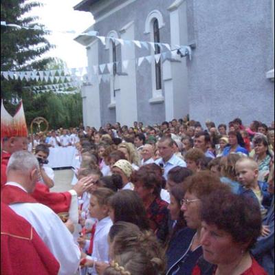 27 iulie 2008: Administrarea Mirului în Parohia Poiana (BC)