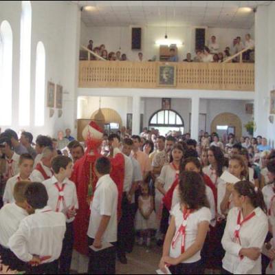 3 august 2008: Administrarea Mirului în Parohia Comăneşti