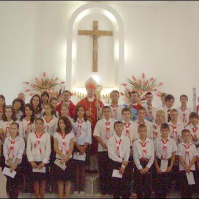 3 august 2008: Administrarea Mirului în Parohia Comăneşti